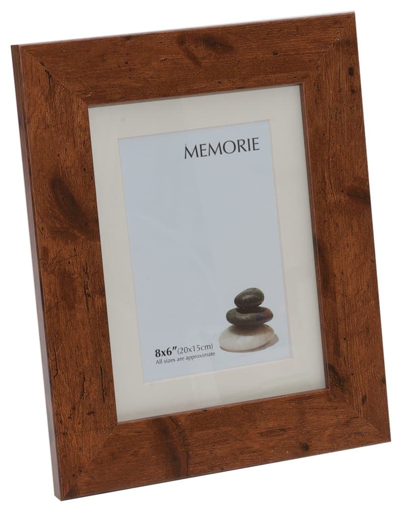 Memoire Frames Richmond Rustic 8 x 6-inch Photo Frame with Cream Mount to 6 x 4-inch