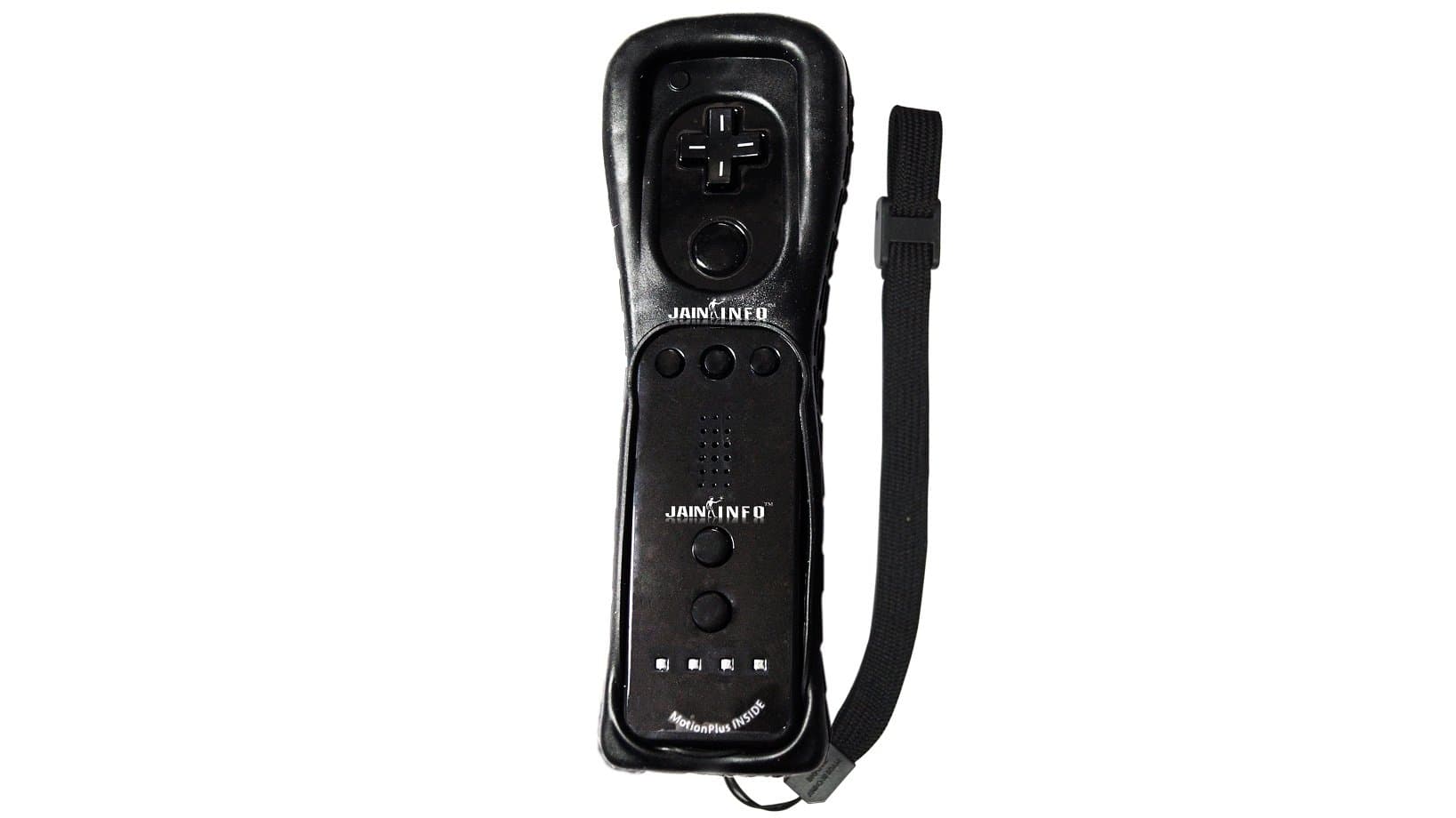 Jain Info™ Branded High Quality Black Color Motion Plus Remote For Wii/Wii U - - Compatible with Wii and Wii U. Generic