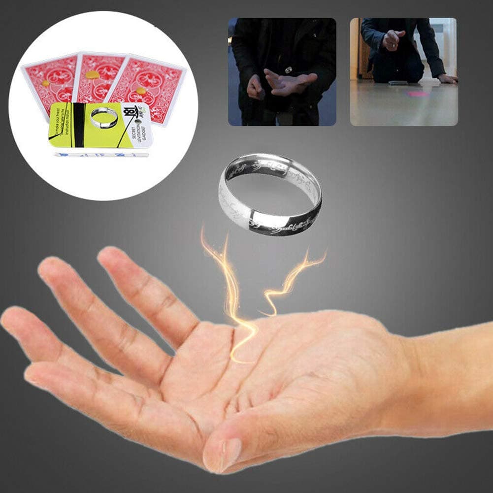 Dogggy Magic Floating Ring Magic Tricks Invisible Magic Suspension Ring Magic Props Floating Ring Stage Illusion Mentalism Magic Toys