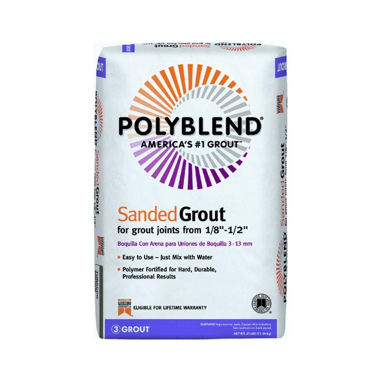 Custom Building Products Polyblend Sanded Tile Grout 25 LB Bag (Truffle 540)