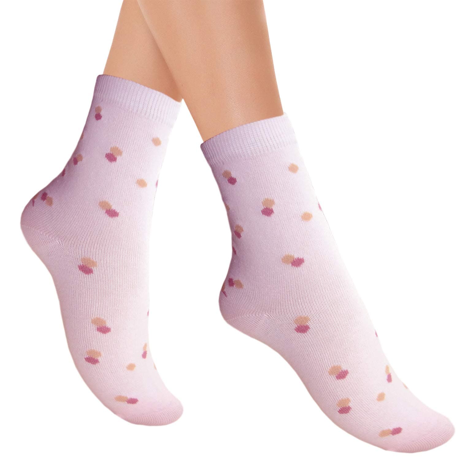 Ladies everyday socks with flat toe seam
