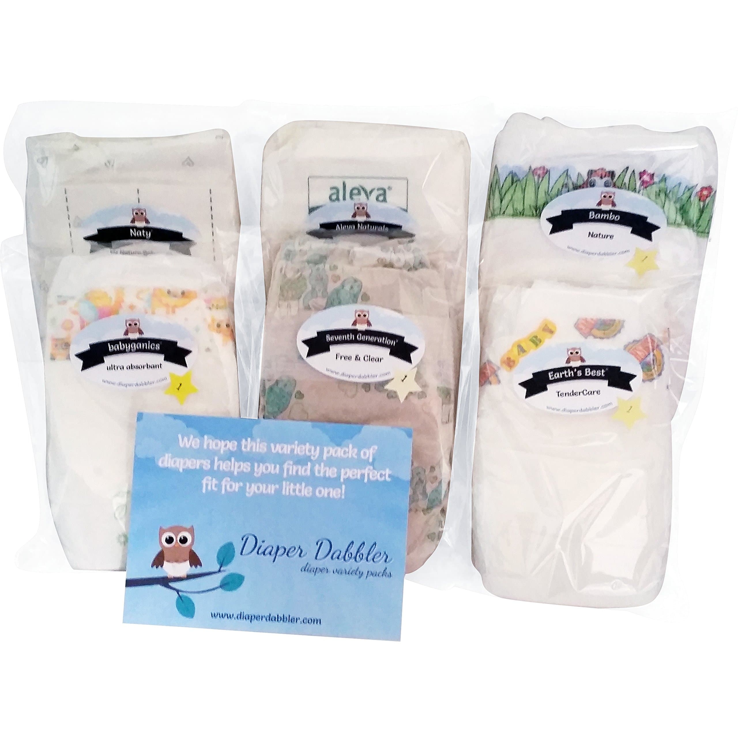 Mother Earth Diaper Variety Pack size 1 - Diaper Samples