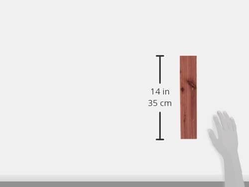 Household Essentials CedarFresh 25003-1 Interlocking Cedar Wood Plank Drawer Liners | Set of 5, Brown, 3.5 x 13.375x 0.375 inches