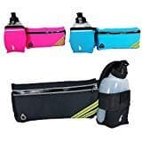 ANJ Outdoors (Update 2020) Hydration Running Belt with 2 Water Bottles | Waterproof Waist Pack for Men and Women | Universal Size to Hold Cell Phone, Wallet, and Keys