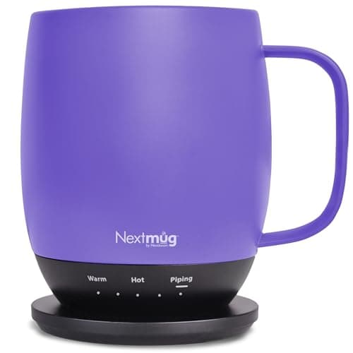 Nextmug - Temperature-Controlled, Self-Heating Coffee Mug (Violet - 14 oz.)