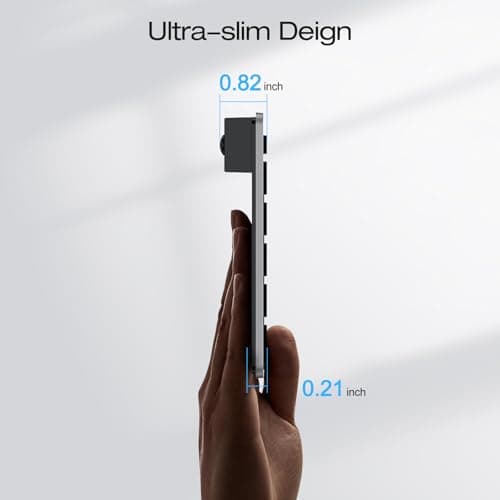 OMOTON Ultra-Slim Bluetooth Keyboard Compatible with iPad 10.9(10th/ 9th/ 8th Generation)/ 10.2, iPad Air 5th Generation, iPad Pro 11/12.9, iPad Mini, and More Bluetooth Enabled Devices, Grey