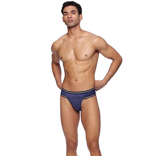 omtex Athletic JP Cotton Stretchable Supporter Back Covered with Cup Pocket, Ideal for Workout and Sports Quick Dry Moisture Wicking Underwear