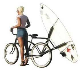 Block Surfboard Bike Rack - Rear