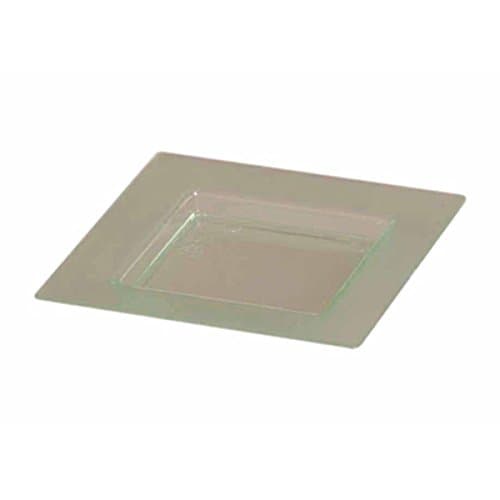Solia PS30300 Square Plate, 3" Length x 3" Width x 0.4" Height, Clear Green (Case of 200)