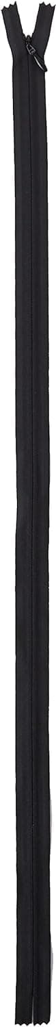 LEDUC Trimz Invisible Zippers 5 Pack – 60cm Black Nylon Concealed Zip Fasteners for Dresses, Skirts, Cushions, and Sewing Projects