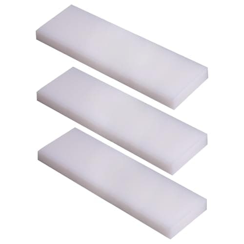 High Density Polyethylene Sheets HDPE Plastic Sheet Board for DIY, Heavy Duty Industry, 1/4" Thick,Size 8"x 10", White Color
