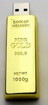 Gaina Gold Bar 512GB USB 2.0 Flash Drive