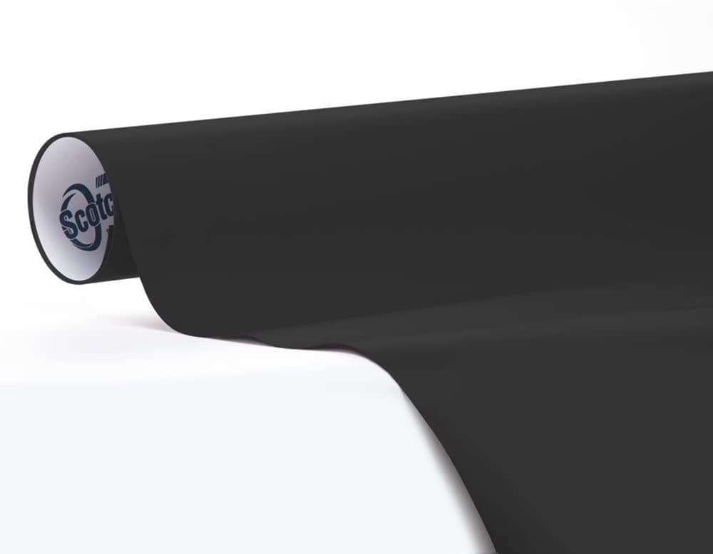 3M 1080 Matte Deep Black Air-Release Vinyl Wrap Roll (1/2ft x 5ft)