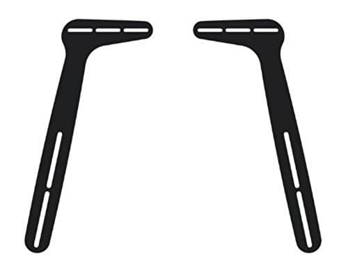 techsolUniversal Above or Under TV Soundbar Mounting Bracket Completely Adjustable for Speaker with 33 Lbs Weight Capacity - Fittings Included