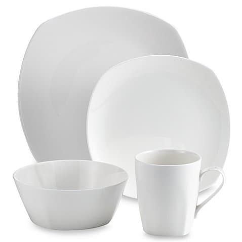 Tabletops Unlimited Quattro Bone China 16-Piece Dinnerware Set
