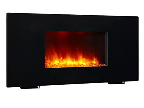 RICHFLAME Celia Freestanding and Wall-Mounted, Flat Panel Electric Fireplace with Remote Control, 1350W
