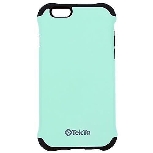 Tekya Cell Phone Case for Apple iPhone 6/6s - Retail Packaging - Mint Green/Black