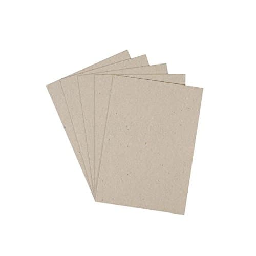 Priory Direct Grey Board Stiffeners - A4 Size - 100 Sheets