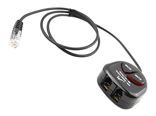 Telephone Training Adapter Y Splitter+Mute Button for Headset for Nortel Meridican, Norstar, Avaya, Ashtra, Mitel, Polycom, Ge and Other Ip Phone
