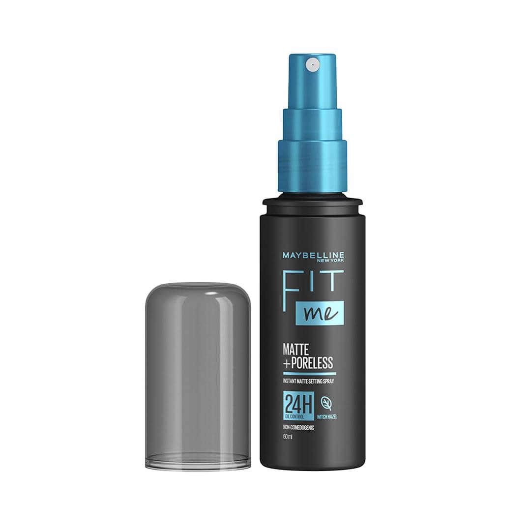 New York Setting Spray, Transfer-proof, 24H Oil-Control Formula With Witch Hazel, Fit Me Matte + Poreless, 60 ml