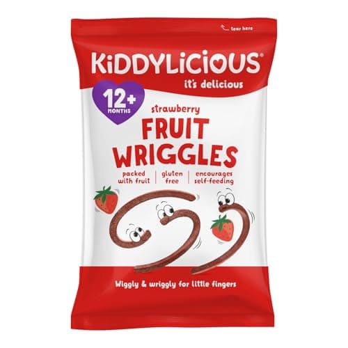 Kiddylicious Strawberry Fruit Wriggles 12g