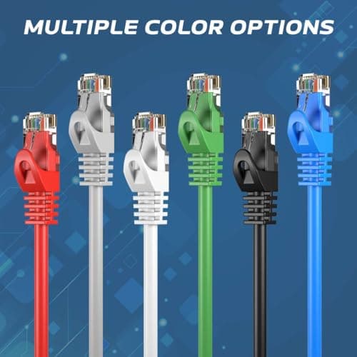 Cables Direct Online Cat5e 10FT Network Ethernet Patch Cable, 350Mhz Internet Wire, Backwards Compatible with Cat5, for PC, Modem, Router, Consoles for Home and Office, Blue