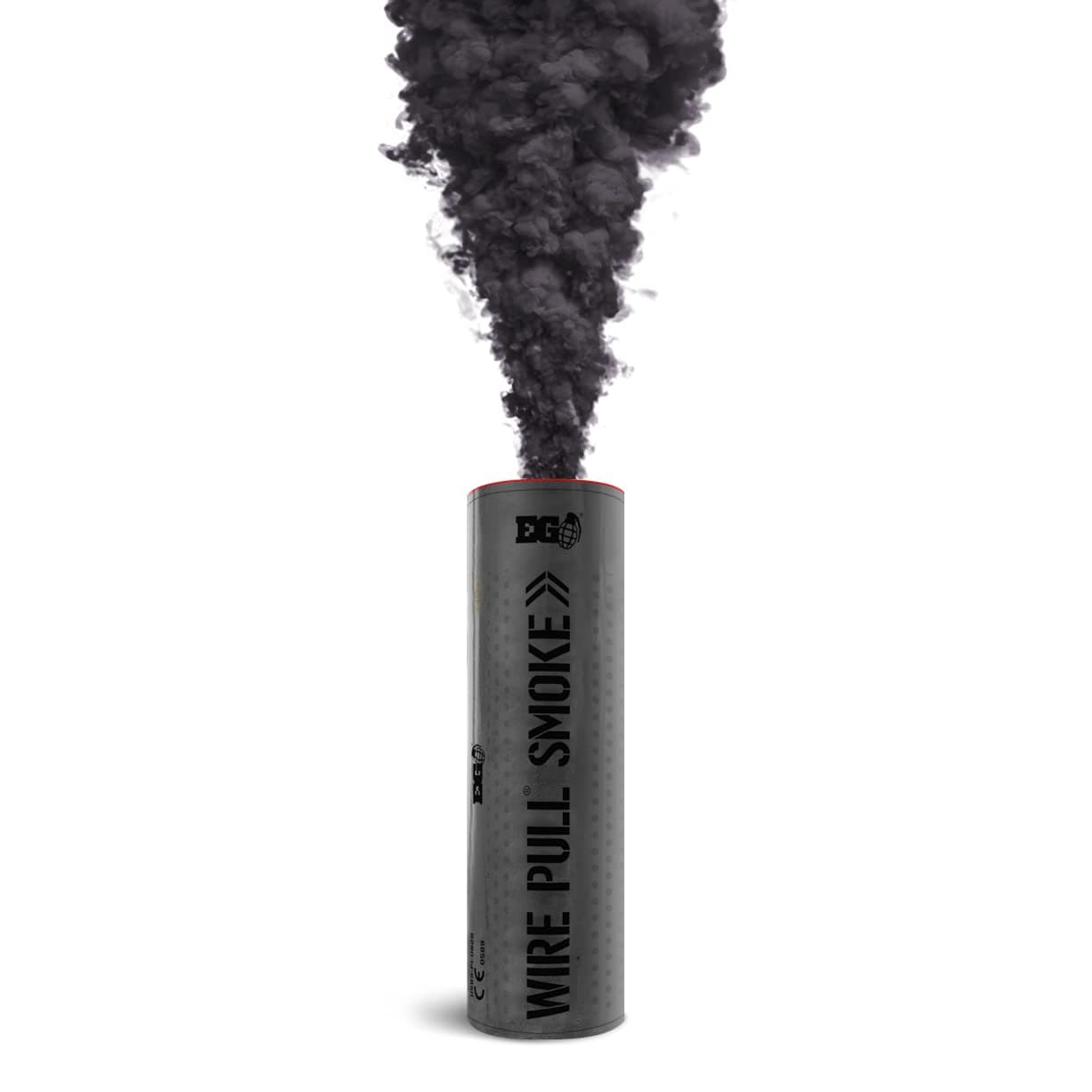 WP40 Smoke Grenade: Wire Pull® Coloured Smoke Flare Bomb Perfect for Weddings | Gender Reveal | Paintball | Photography | Special Effects (Black)