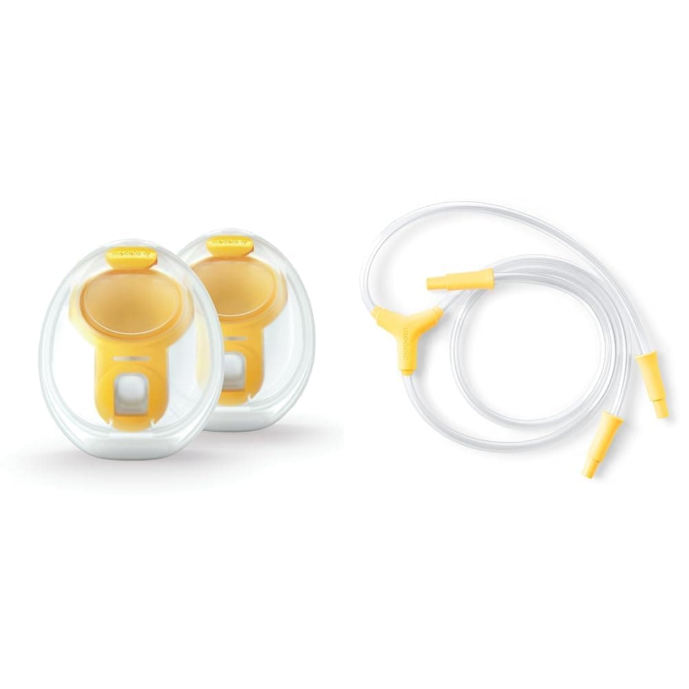 Hands-Free Collection Cups, Compatible with Freestyle Flex, Pump in Style with MaxFlow & Replacement Tubing, Compatible with New Pump in Style Maxflow Breast Pump