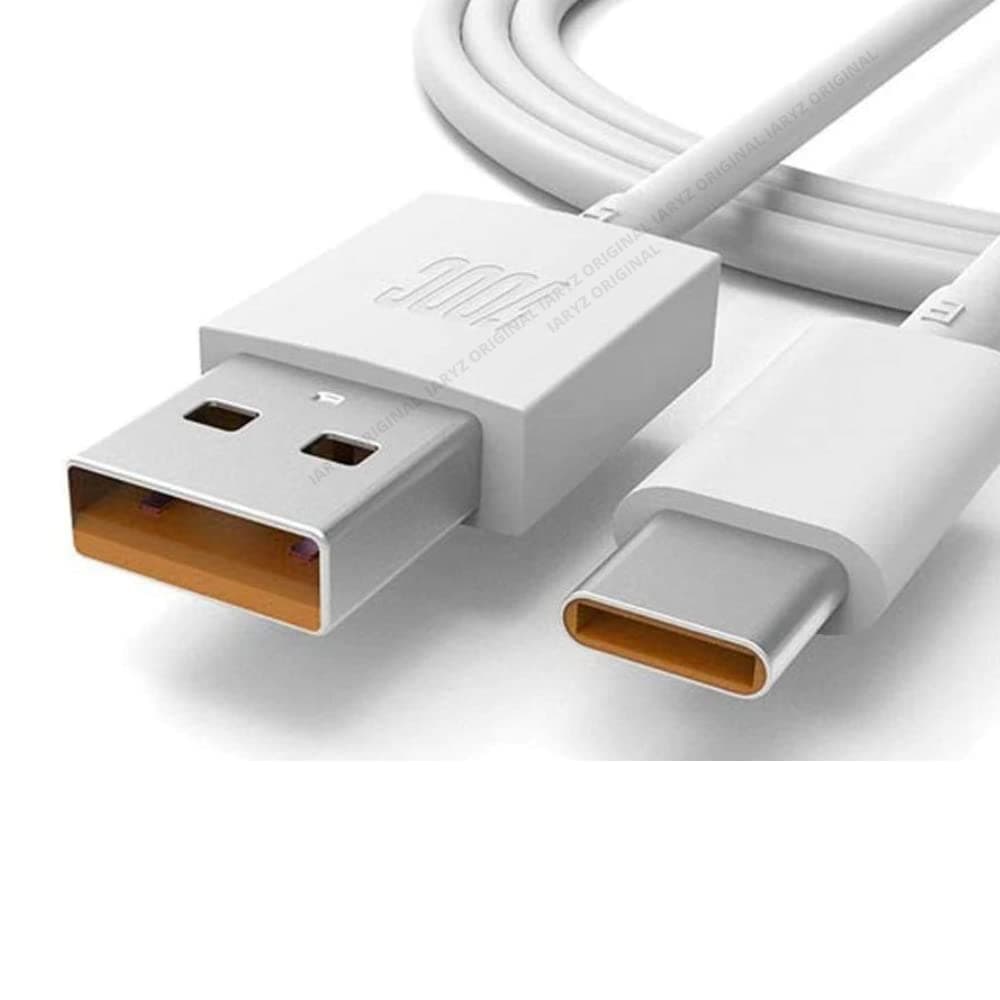 Original SuperVOOC/SuperDART 6.5 Amps Fast Charging/Data Sync USB to Type C Cable Compatible with realme Narzo 70 Turbo/ 11X/ 13 5G/ Narzo 70 Pro/Narzo 70X/ GT 2 Pro/ P1 5G (Only Cable)