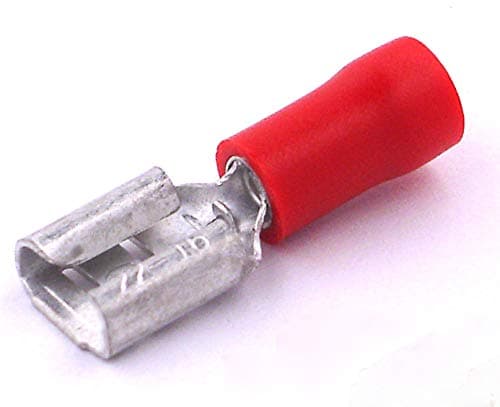 Female Electrical Spade Connector Terminals 20x Red - FREE FIRST CLASS UK POSTAGE!
