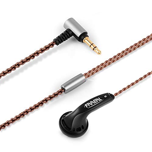 Headphones Iris 2.0 Without Mic Version,Wired Earphones with 3.5mm Plug,Durable Wired Ear Buds with Dynamic Crystal Clear Sound,Good Bass Earbuds,for Smartphones/PC/Tablet and More (Black)