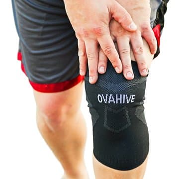 Pain Relief Knee Compression Sleeve Support for Arthritis and Joint Pain - Athletic Sports Knee Sleeve for Basketball Running Gym Hiking - Comfortable Elastic Knee Brace Women Men by Ovahive (Medium)