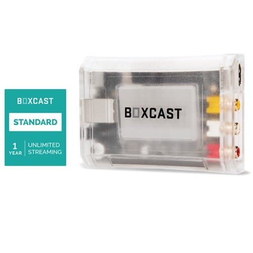 BoxCast BoxCaster HD Live Video Streaming Encoder with BoxCast Standard (1-Year Live Streaming Subscription, Download)