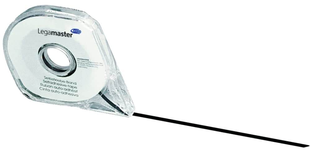 Legamaster Separation Tape Black - Width 1mm, 16 m for clear and easy lines on whiteboards or glassboards - easy removeable whiteboard tape