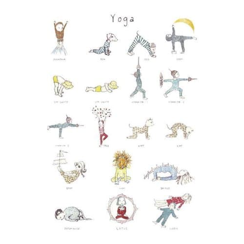 Kids yoga poster