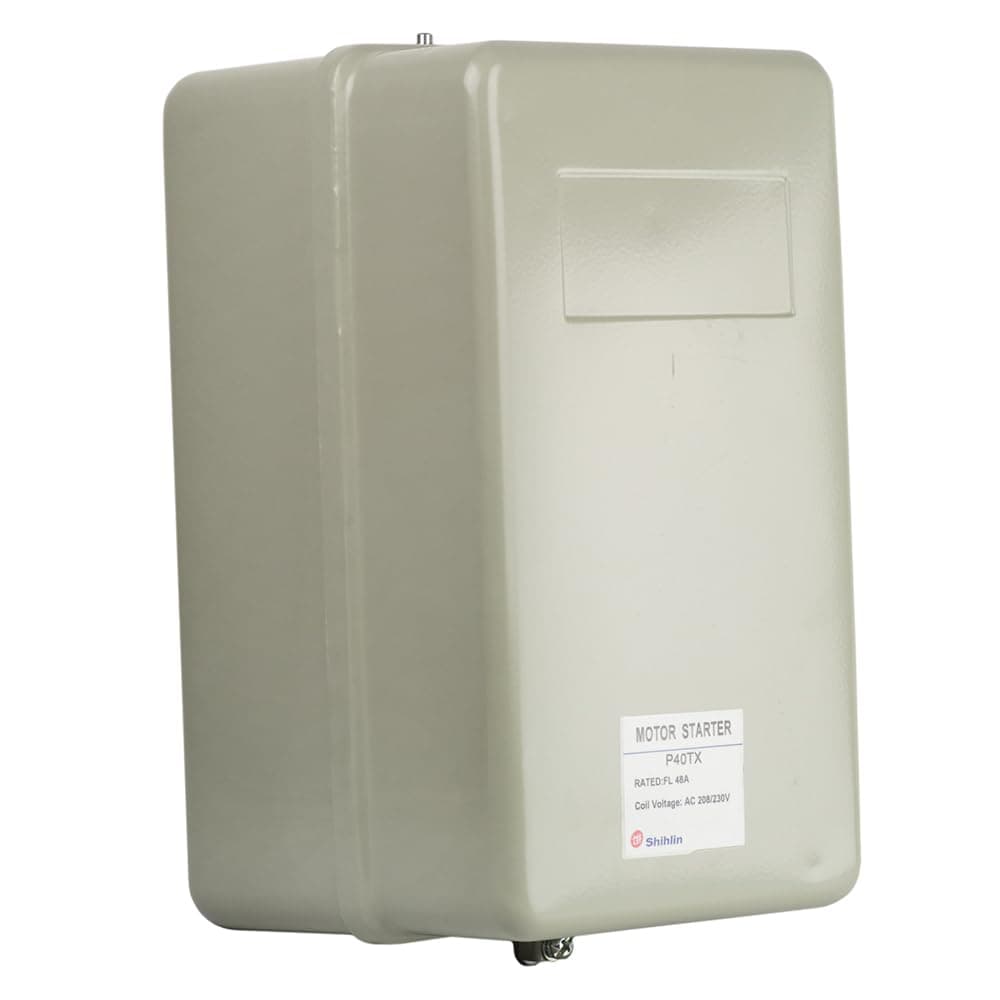 7.5 HP Single Phase Magnetic Starter Motor Control, Shihlin P40TX, 48 Amp, 230V