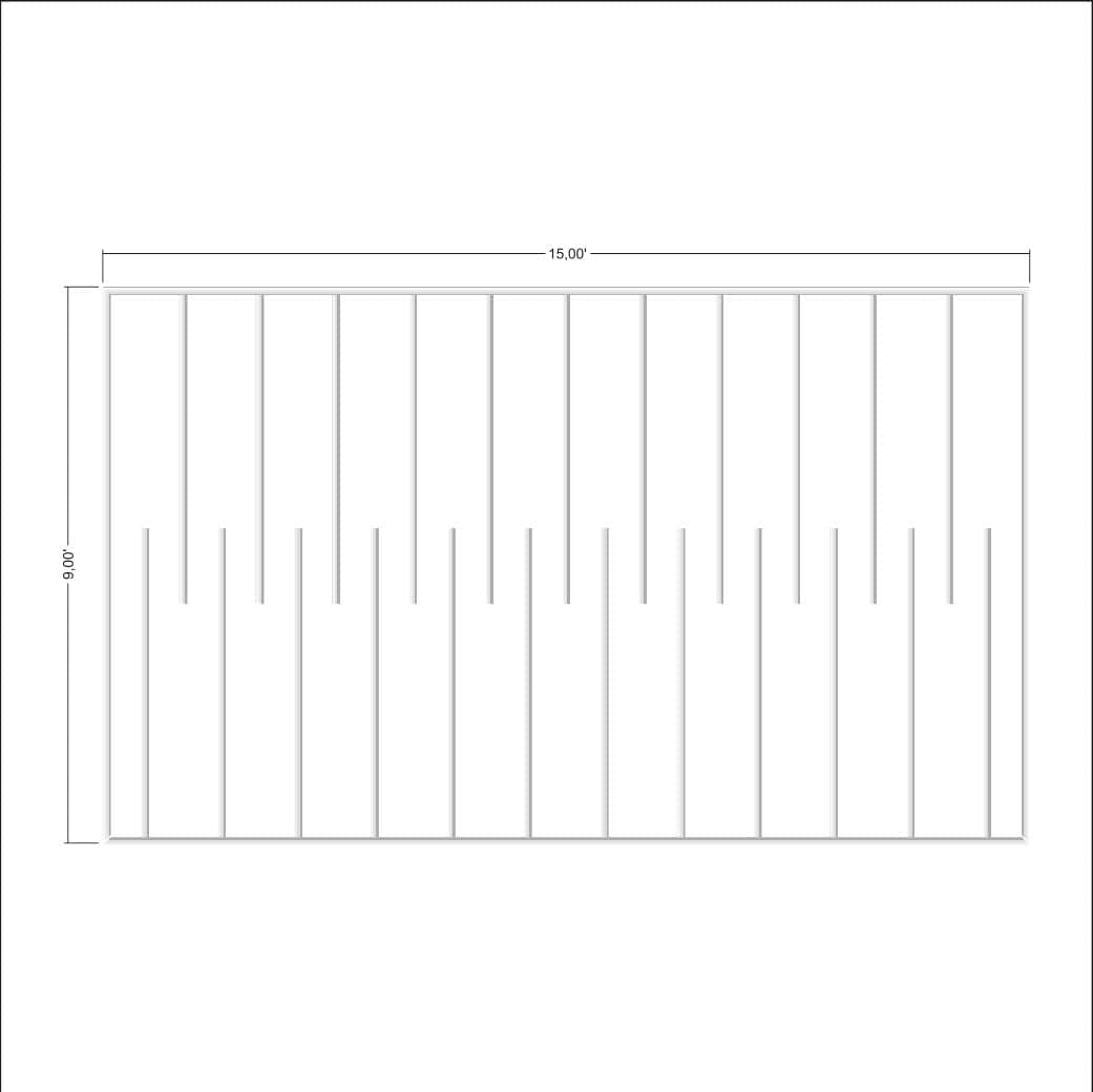 Flat Wall Molding Kit for Office Flat Wall Paneling Kit for Hallway Flat Wall Molding Design for Dining Room P-20