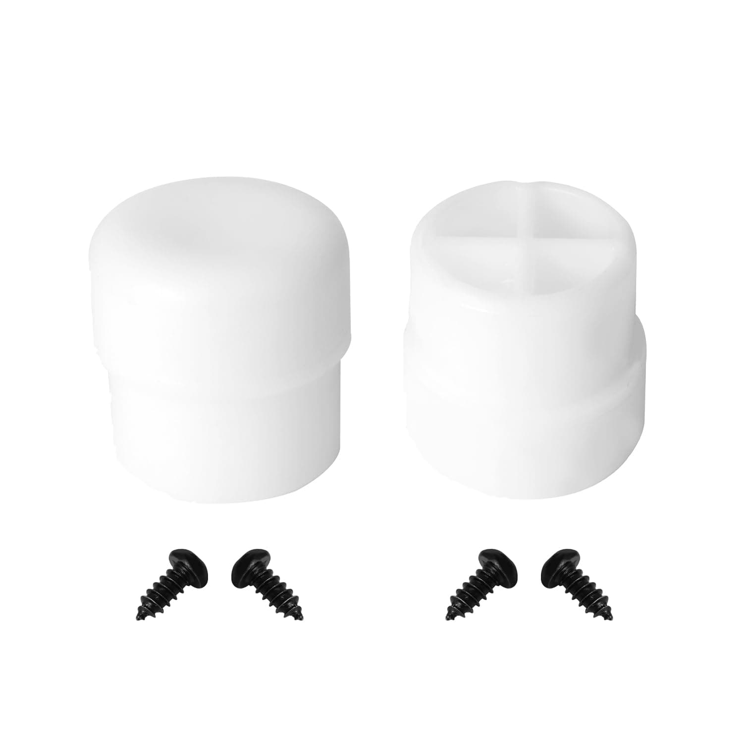 KAMIER Plastic Tips White Replacement for Razor Crazy Cart DLX XL Shift Drifter Cart Stabilizing Post Kids Electric Go Kart Front Plastic Post Parts (Set of 2) Part W25143490214