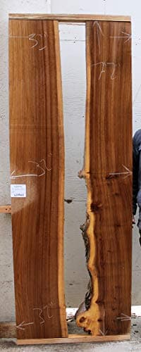 DIY River Table Custom Kitchen Dining Tabletop Wide Natural Wood Slab Counter Bartop Live Edge Countertop Bar English Elm Unfinished 6209m1