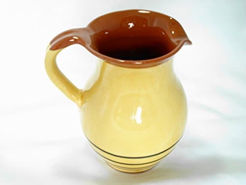 "Spiral" Yellow Terracotta Tall Jug