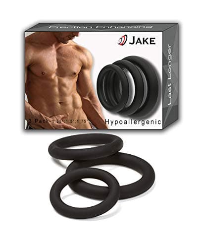 Jakko Exercise Bands - 3 PCS Different Size Black Rings - Flexible