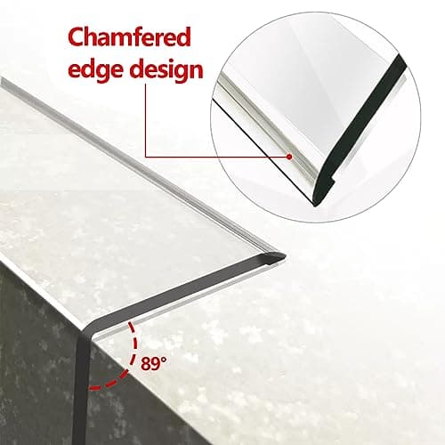 Wall Corner Protector - 4PCS, 39.4"x1.18" - Self Adhesive Clear Corner Protectors for Walls, Cabinet Doors, Edge Protector Trim; Easy to Install Corner Guards for Walls (100cm x 3cm)