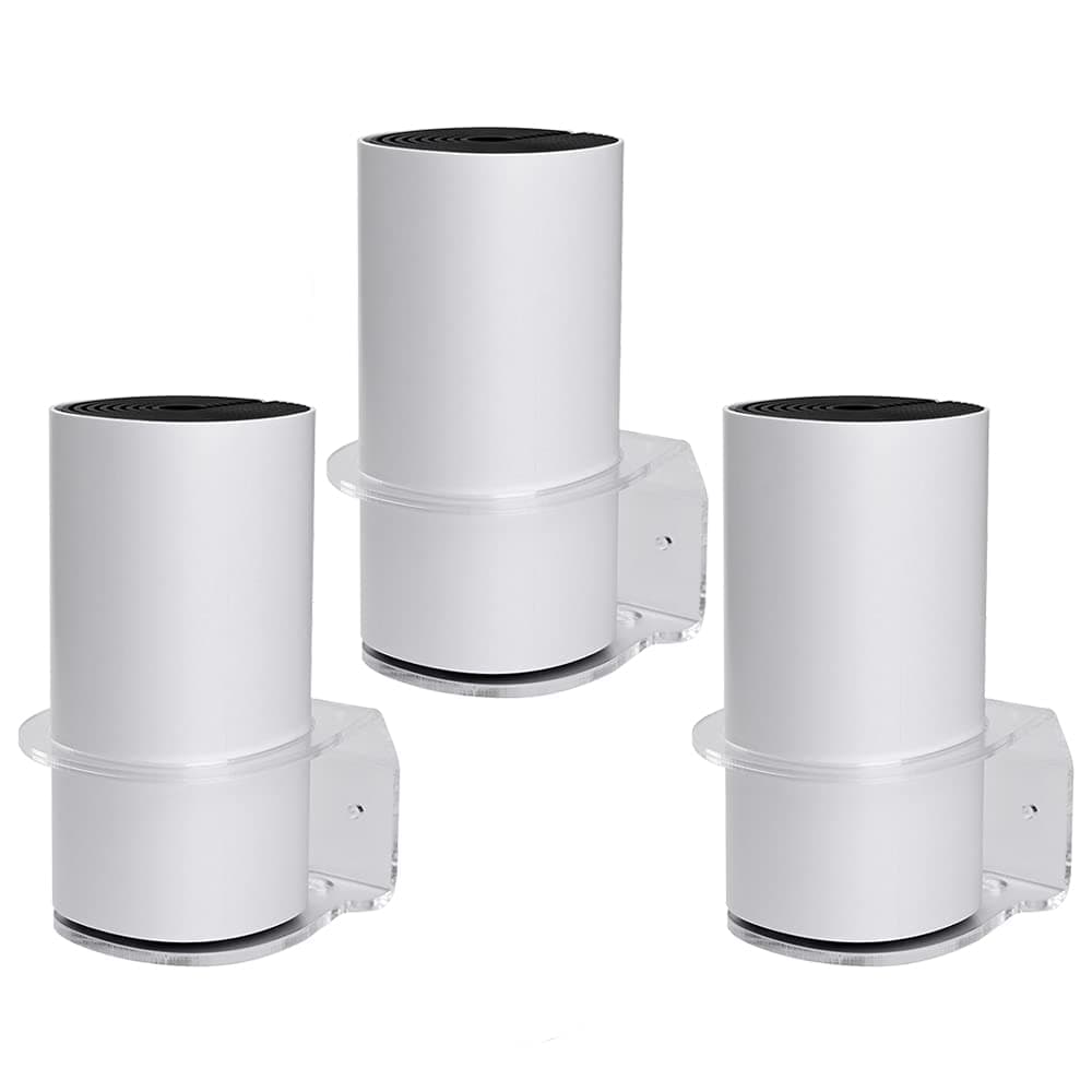 Wall Mount Stand Holder BECEMURU Stability Acrylic Wall Mount Protective Router Guard Compatible with Deco M4/P9/S4/S7/E4 Whole Home Mesh Wi-Fi System (3 Pack)