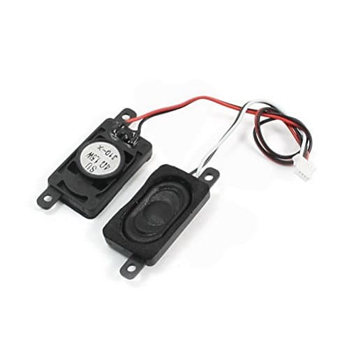 1.5W 4 Ohm 4Pin Connect Black Rectangle Case Notebook Magnetic Speaker Audio Amplifier Loudspeaker 27mm x 16mm Pair by Ugtell