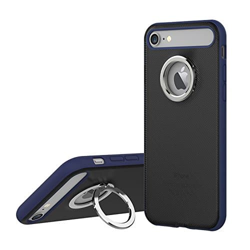 Rock Ring Holder Case M2 Blue Soft TPU Mobile Cover for iPhone7 Plus_46232