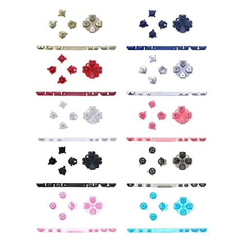 OCity Housing Button Key D-pad Select Strat Home Button Replacement for PSP 1000 Game Console (Silver)