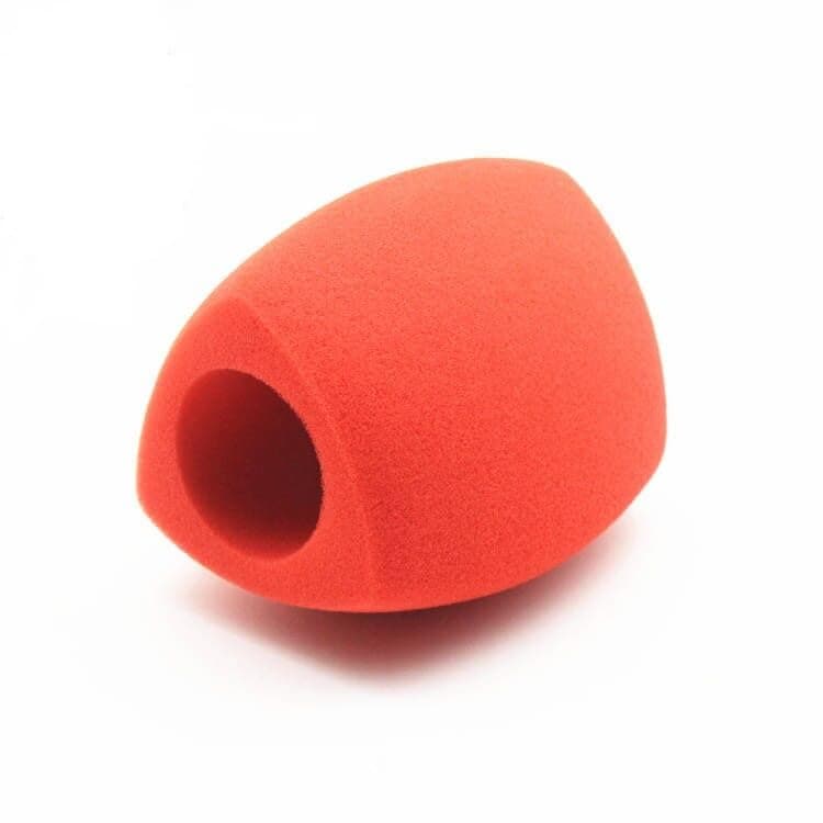 2 Pack Customize Logo on Microphone Foam Windscreens Handhold Mic Foam Covers Windshields with Logo Printed for TV Interview Broadcast Microphones (Red)