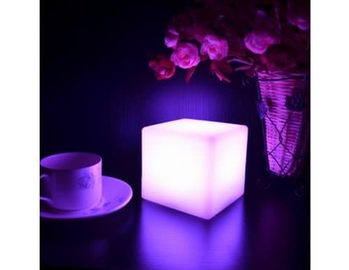 LED Light Cube 4 Inches - Night Light lamp - Bar Restaurant Table Lamp