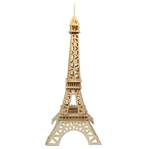 Eiffel Tower 3D Puzzle-3D Assembly Wooden Puzzle Architecture Model Wood Building Models 3D Puzzle
