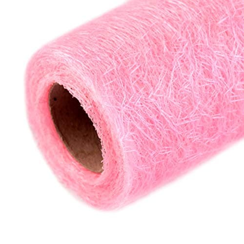 Decorative Fabric Roll 9 m x 30 cm Table Runner, Decorative Net, Fabric Mesh, Available in a Range of Colours pink